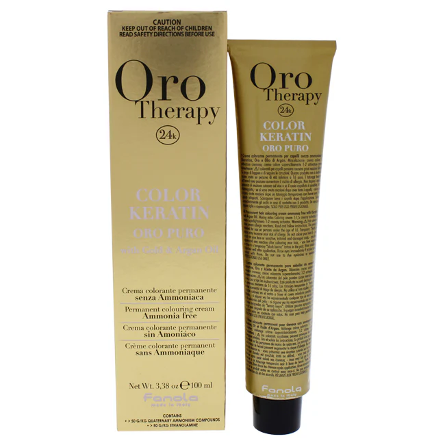 Fanola Oro Therapy Color Keratin - 9-00 Intense Very Light Blonde by Fanola for Unisex - 3.38 oz Hair Color - Olabens
