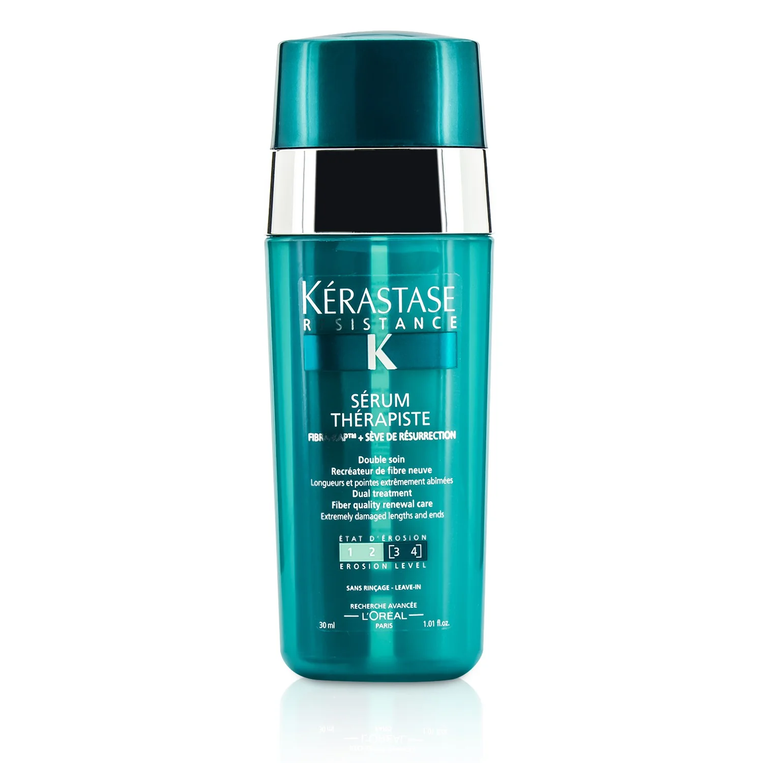 Kerastase Resistance Serum Therapiste Dual Treatment Fiber Quality Renewal Care (Extremely Damaged Lengths and Ends)  30ml/1.01oz - Olabens