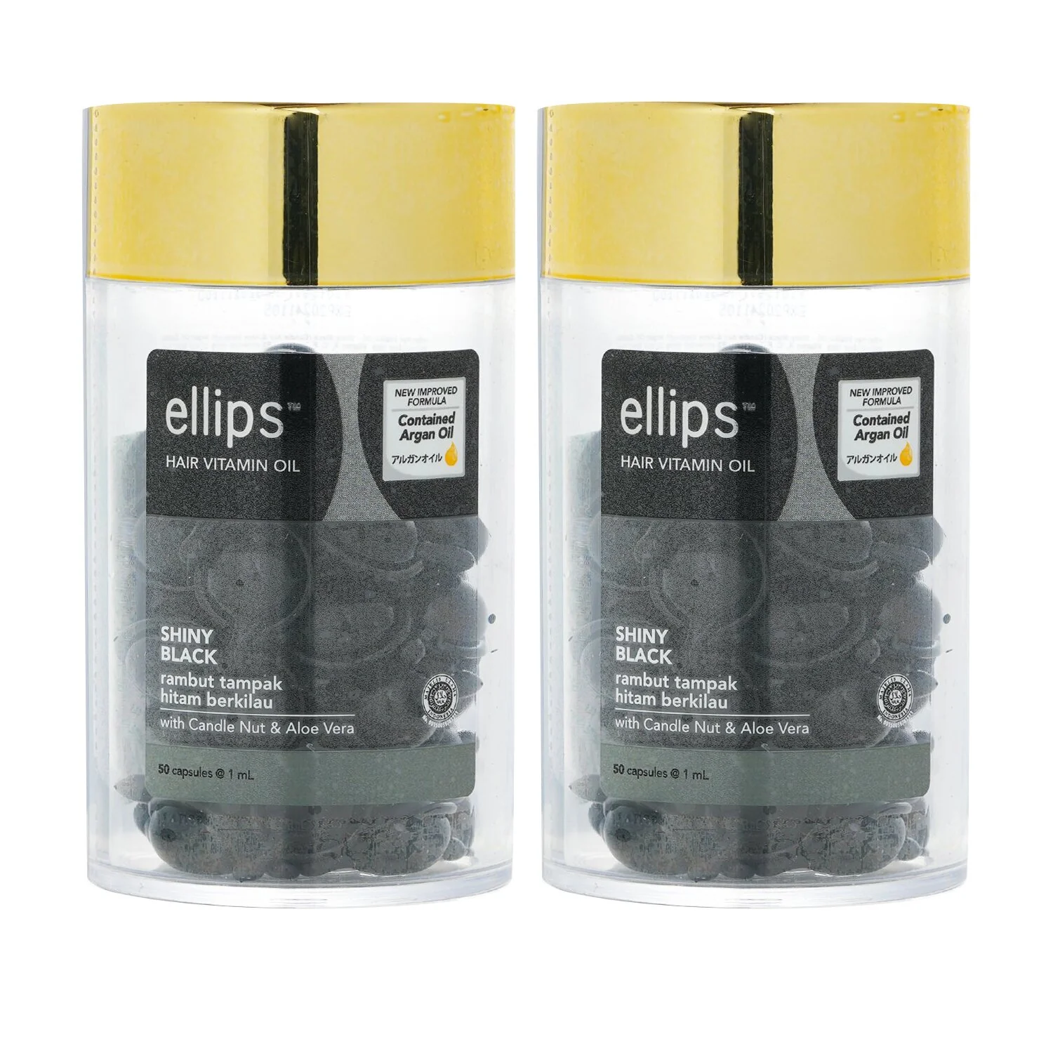 Ellips Hair Vitamin Oil - Shiny Black  2x50capsules - Olabens