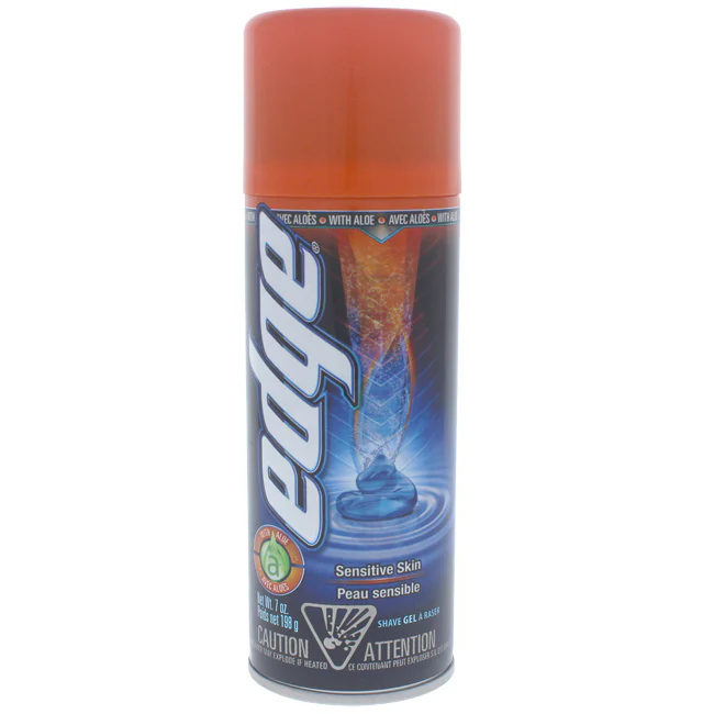 Edge Sensitive Skin Shave Gel by Edge for Men - 7 oz Shave Gel - Olabens