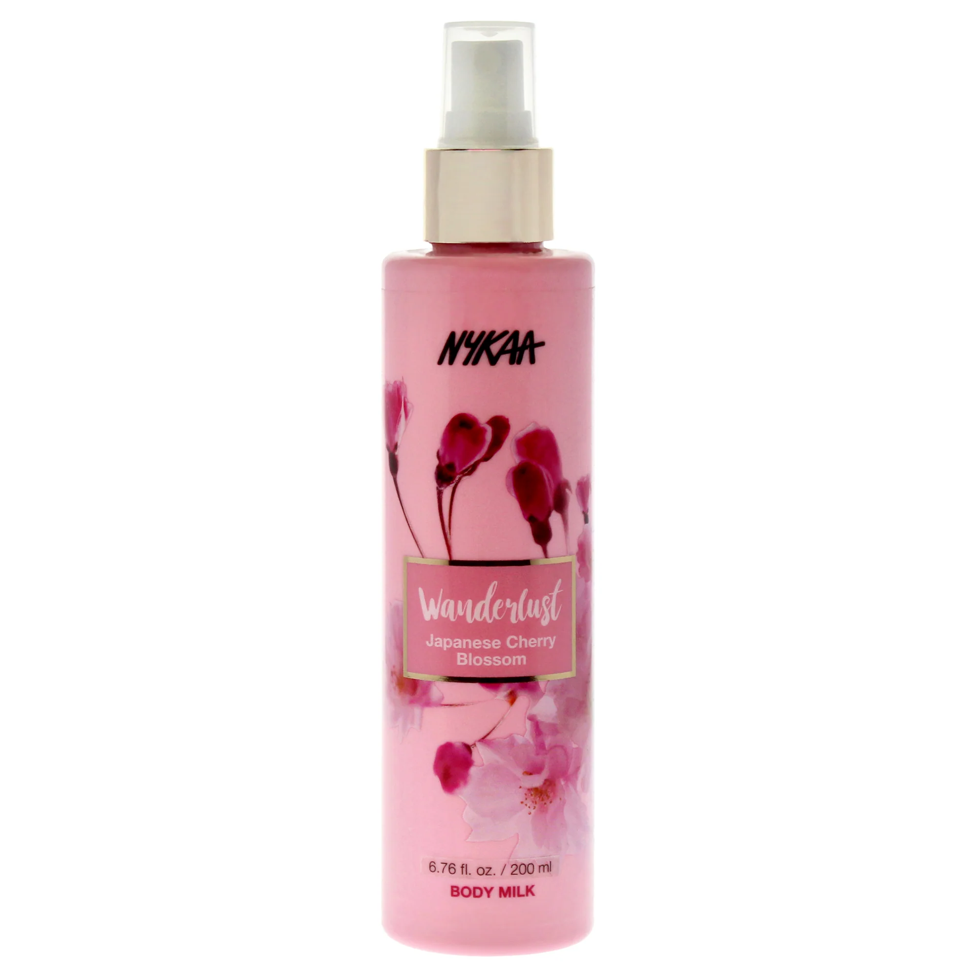 Wanderlust Body Milk - Japanese Cherry Blossom by Nykaa Naturals for Women - 6.76 oz Body Milk - Olabens