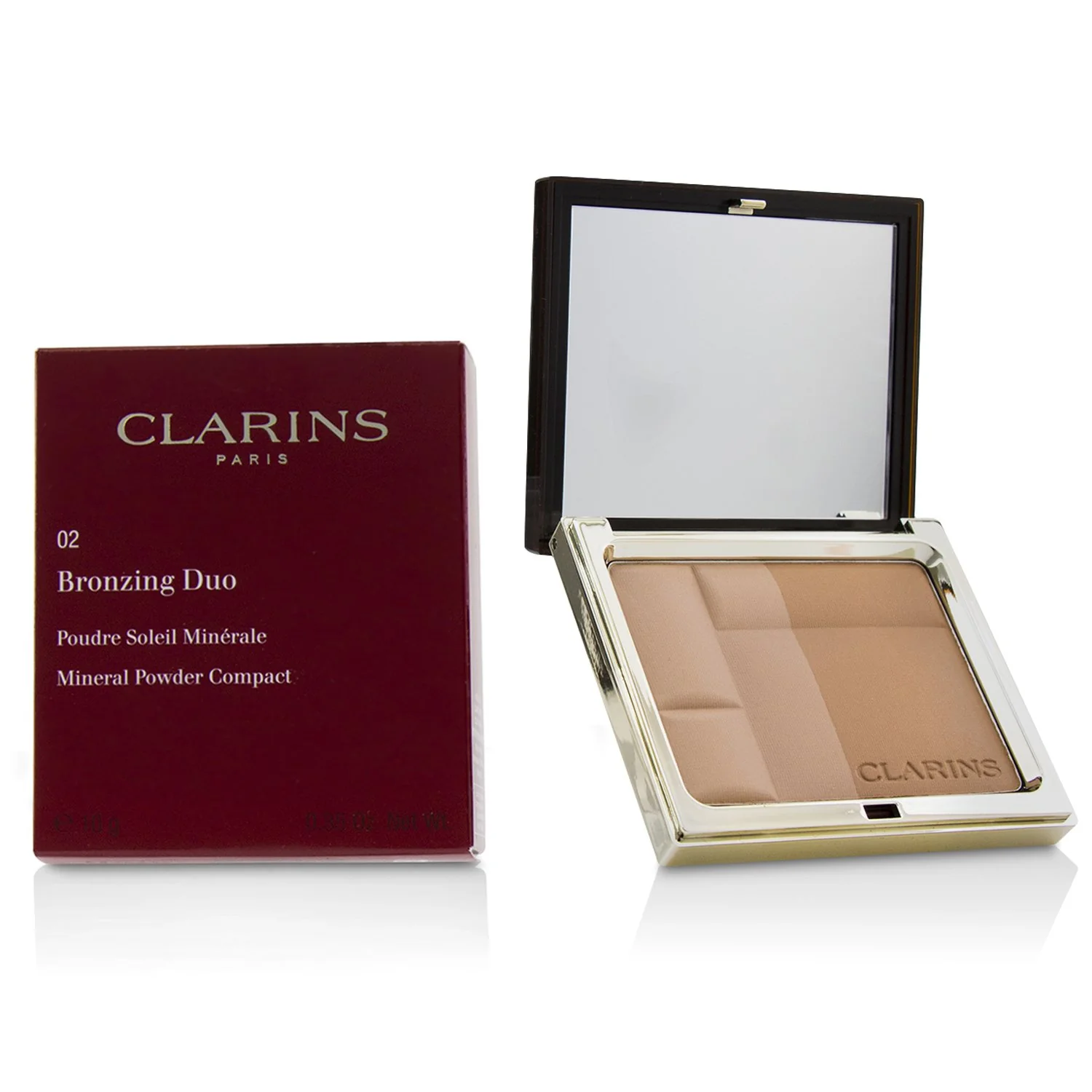 Clarins Bronzing Duo Mineral Powder Compact - # 02 Medium  10g/0.35oz - Olabens