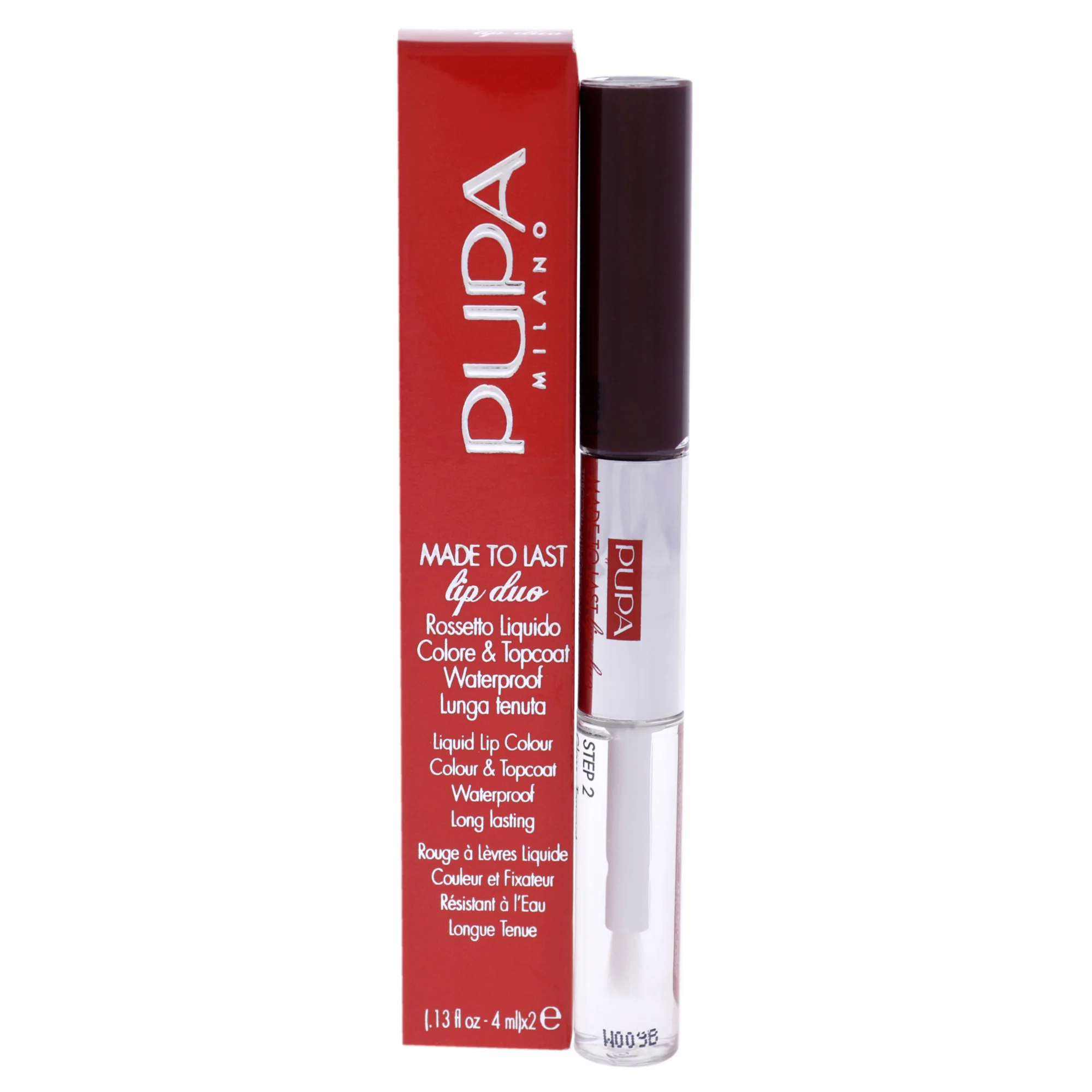 Pupa Milano Made To Last Lip Duo - 017 Red Wine by Pupa Milano for Women - 0.13 oz Lipstick - Olabens