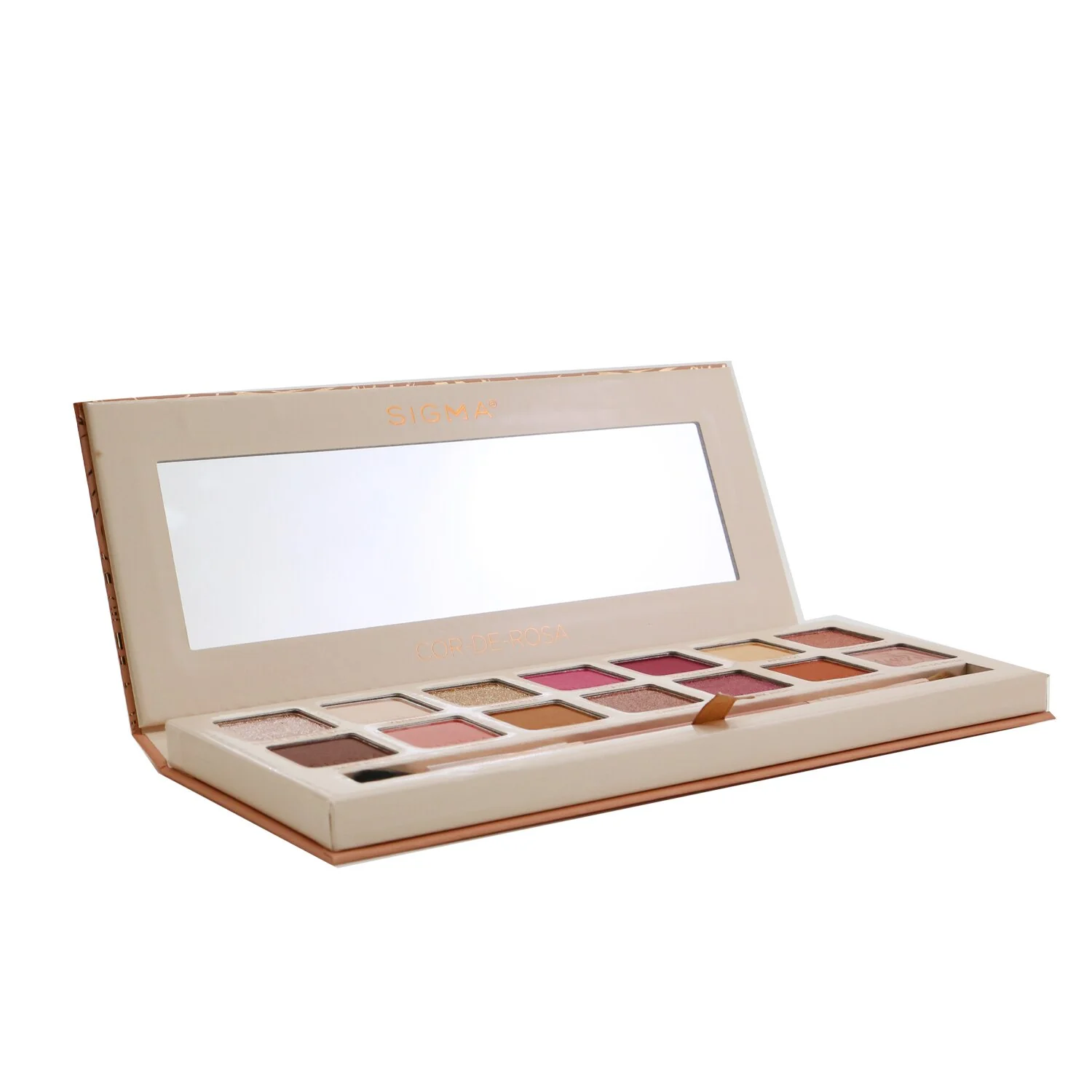Sigma Beauty Cor De Rosa Eyeshadow Palette (14x Eyeshadow + 1x Dual Ended Brush)  15.15g/0.53oz - Olabens