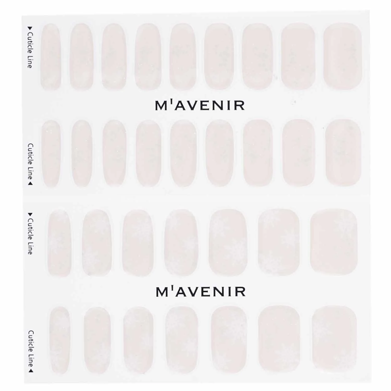 Mavenir Nail Sticker (White) - # Snow Blooming Nail  32pcs - Olabens