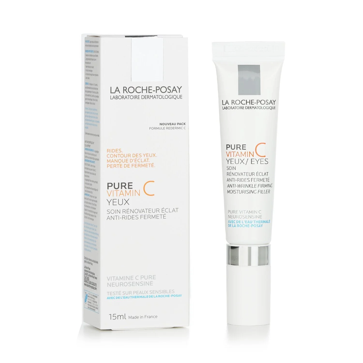 La Roche Posay Pure Vitamin C Eyes Anti Wrinkle Firming Mositurising Filler (Exp. Date: 03/2023)  15ml/0.5oz - Olabens