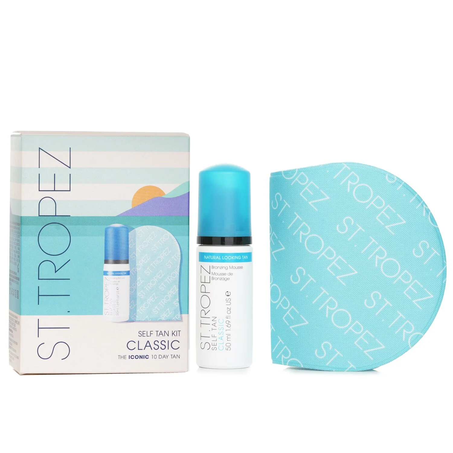 St. Tropez Self Tan Classic Mini Kit: Bronzing Mousse 50ml + Application Mitt  2pcs - Olabens