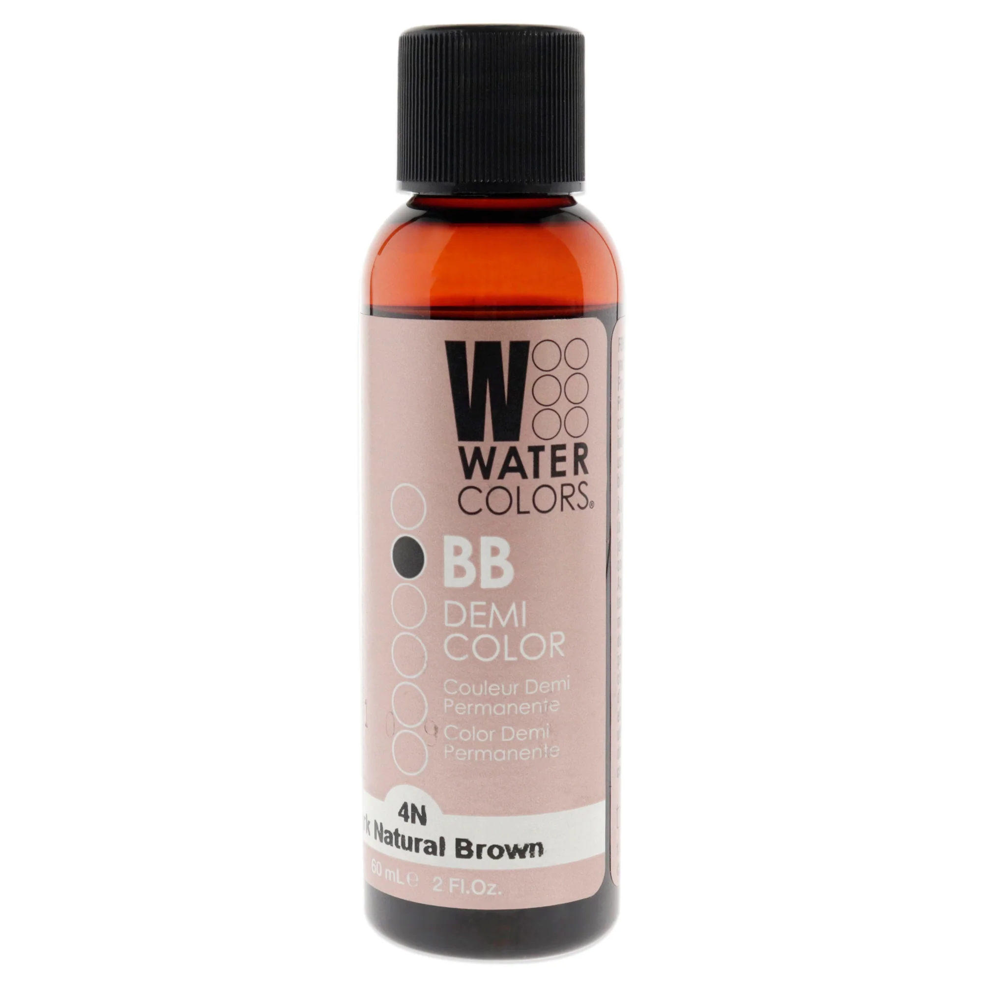Watercolors BB Demi-Permanent Hair Color - 4N Dark Natural Brown by Tressa for Unisex - 2 oz Hair Color - Olabens