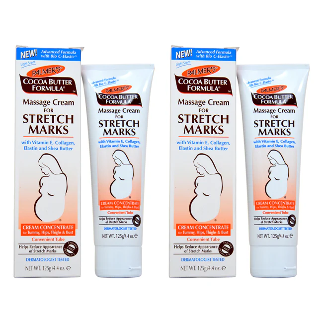 Palmers Cocoa Butter Formula Massage Cream For Stretch Marks - Pack of 2 by Palmers for Unisex - 4.4 oz Cream - Olabens
