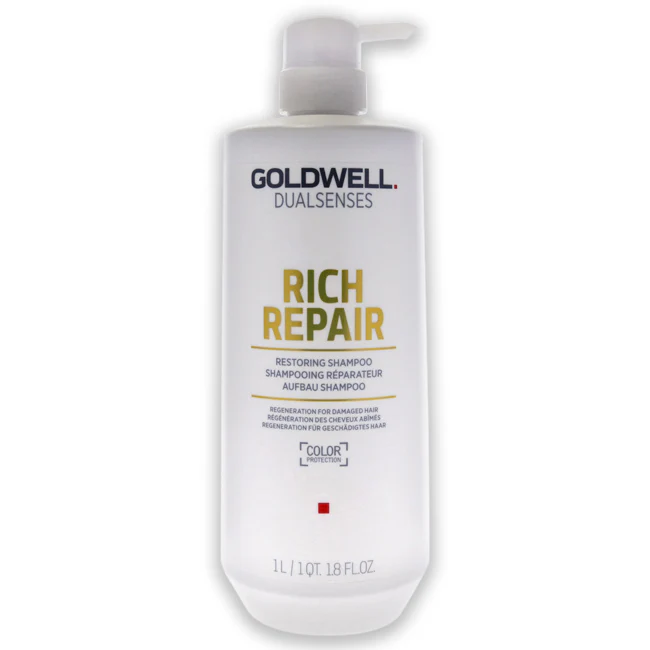 Goldwell Dualsenses Rich Repair Shampoo by Goldwell for Unisex - 34 oz Shampoo - Olabens
