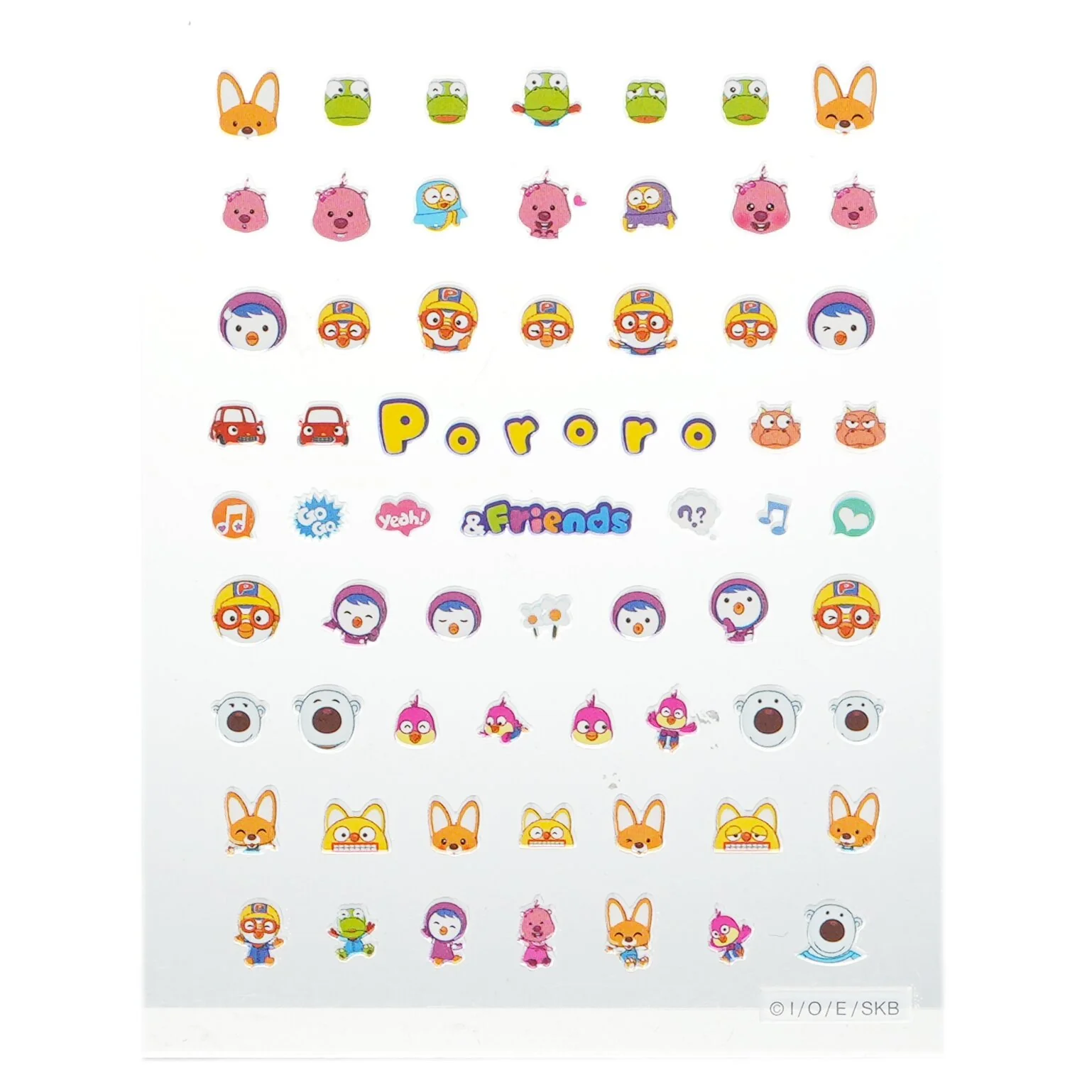 April Korea Pororo Nail Sticker - # PR 10  1pack - Olabens
