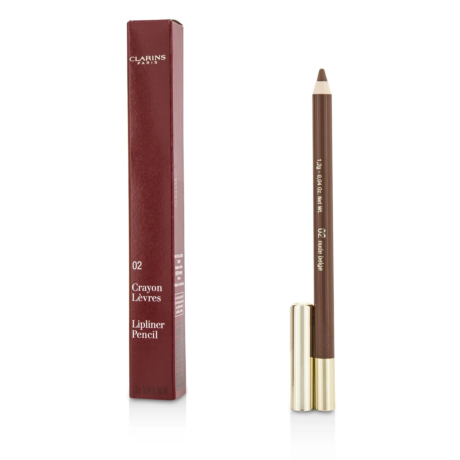 Clarins Lipliner Pencil - #02 Nude Beige  1.2g/0.04oz - Olabens