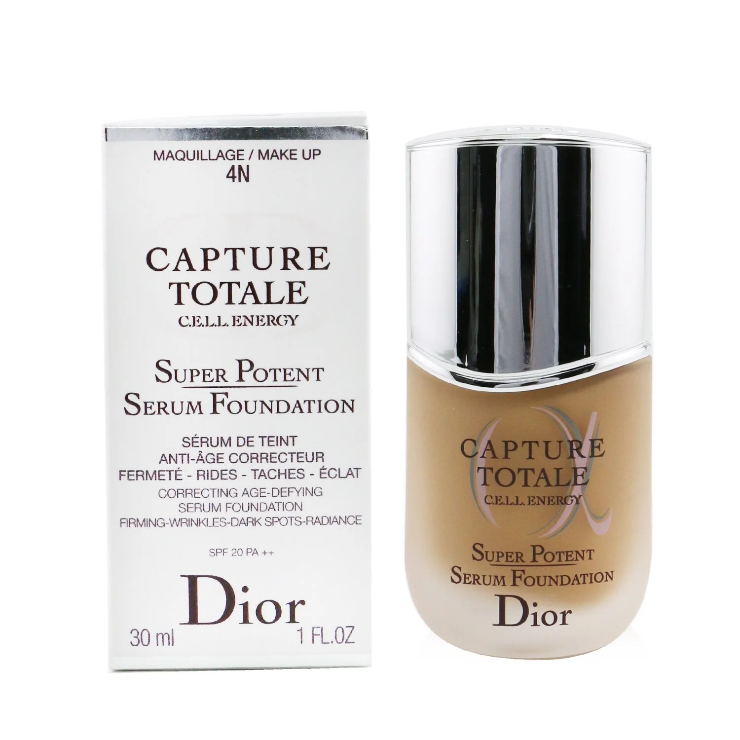 Christian Dior Capture Totale C.E.L.L. Energy Super Potent Serum Foundation SPF 20 - # 4N Neutral  30ml/1oz - Olabens