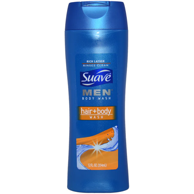 Suave Body Wash Hair + Body by Suave for Men - 12 oz Body Wash - Olabens