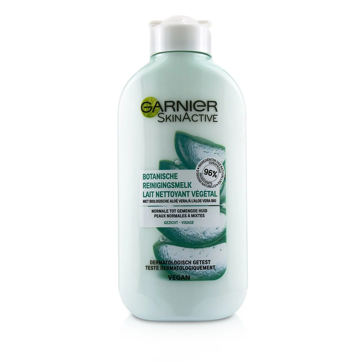 Garnier SkinActive Botanical Cleansing Milk With Aloe Vera (For Normal To Combination Skin)  200ml/6.7oz - Olabens