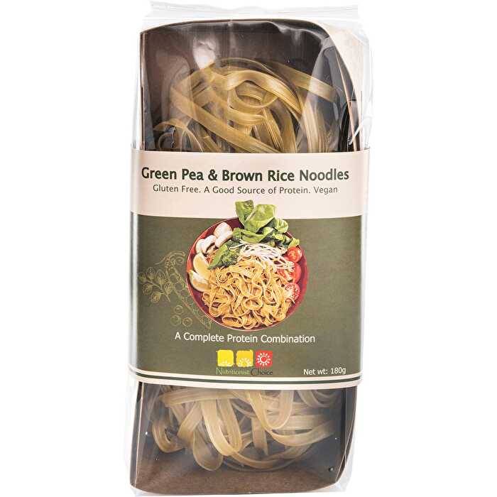 Nutritionist Choice Rice Noodles Green Pea & Brown 180g - Olabens