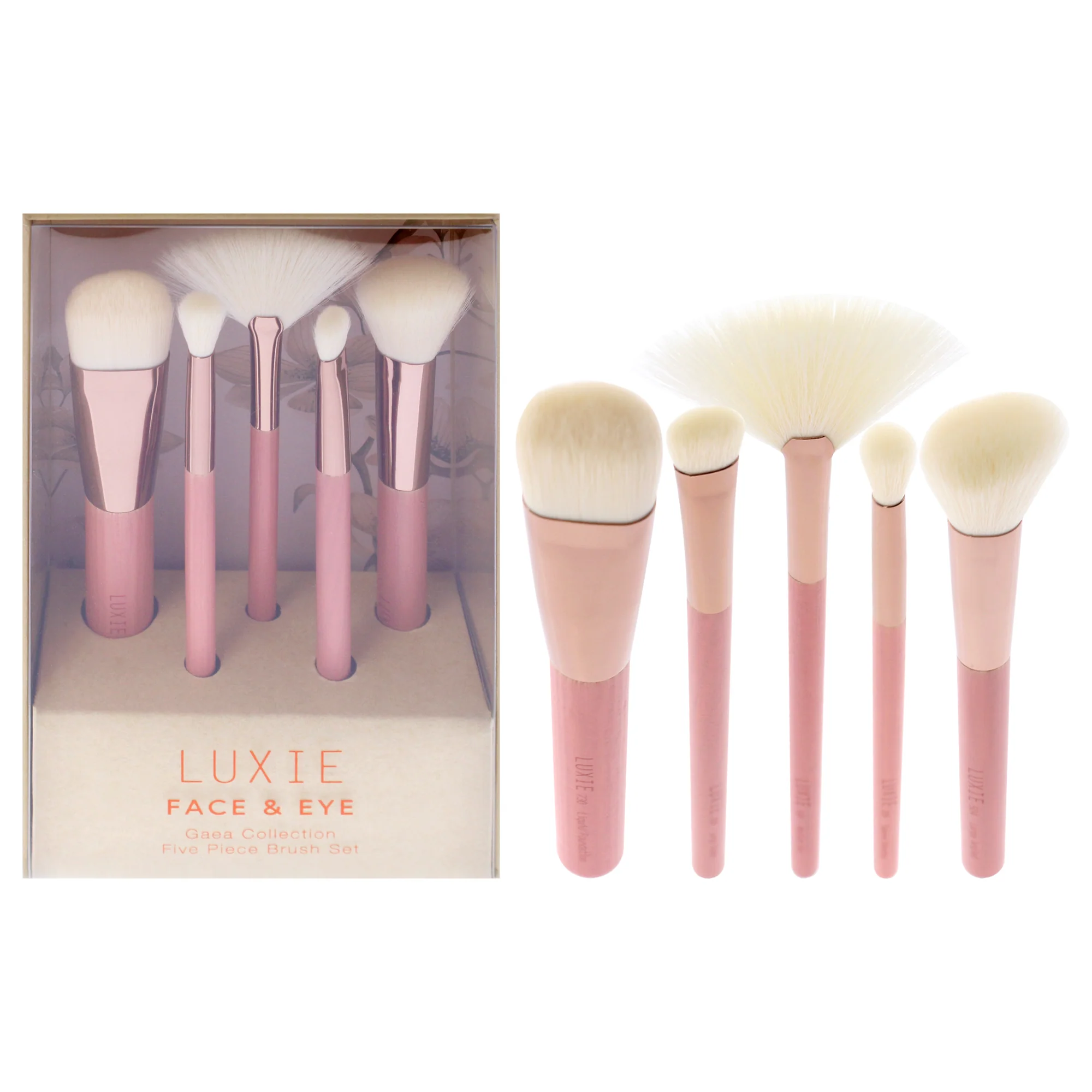 Gaea Face And Eye Brush Set by Luxie for Women - 5 Pc Brush - Olabens