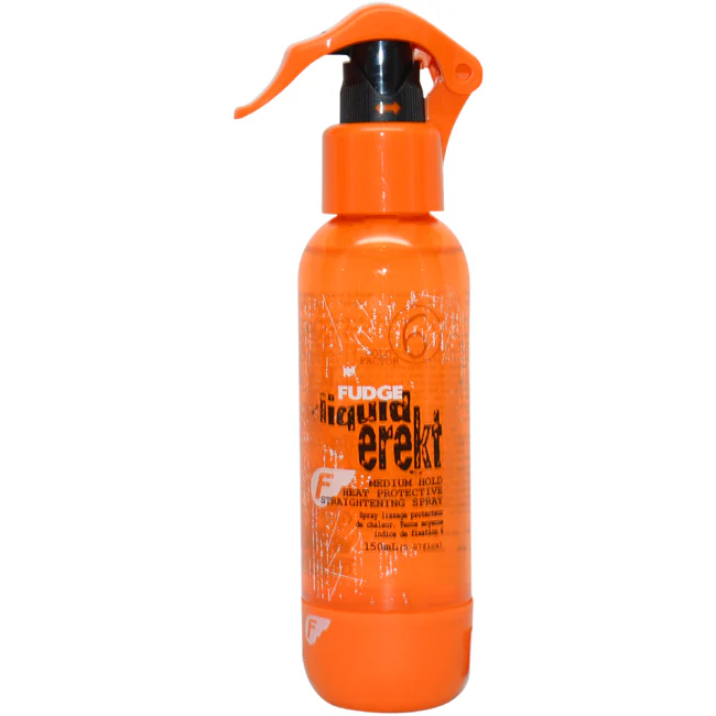 Fudge Liquid Erekt Medium Hold Heat Protective Straightening Spray by Fudge for Unisex - 5.07 oz Spray - Olabens