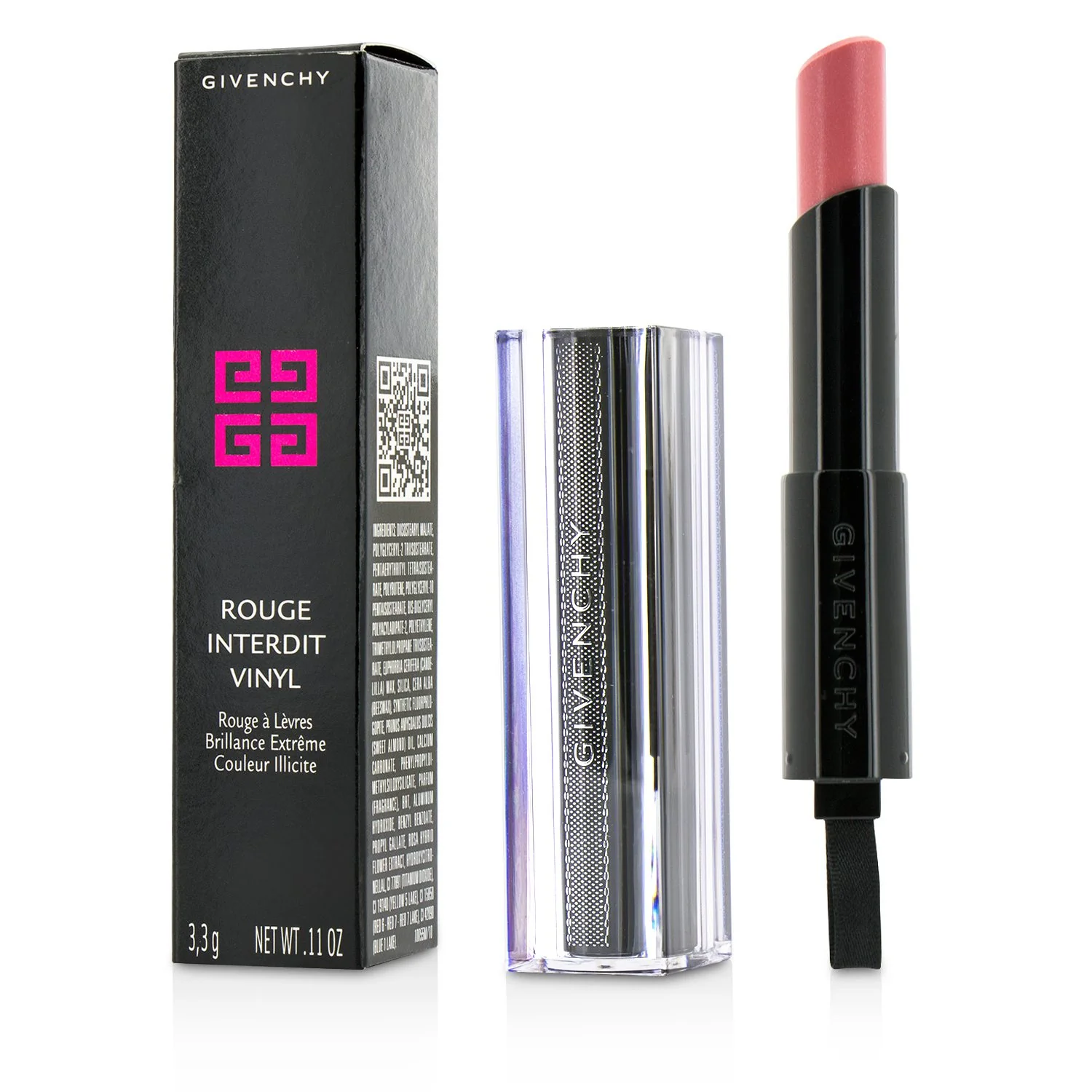 Givenchy Rouge Interdit Vinyl Extreme Shine Lipstick - # 03 Rose Mutin  3.3g/0.11oz - Olabens