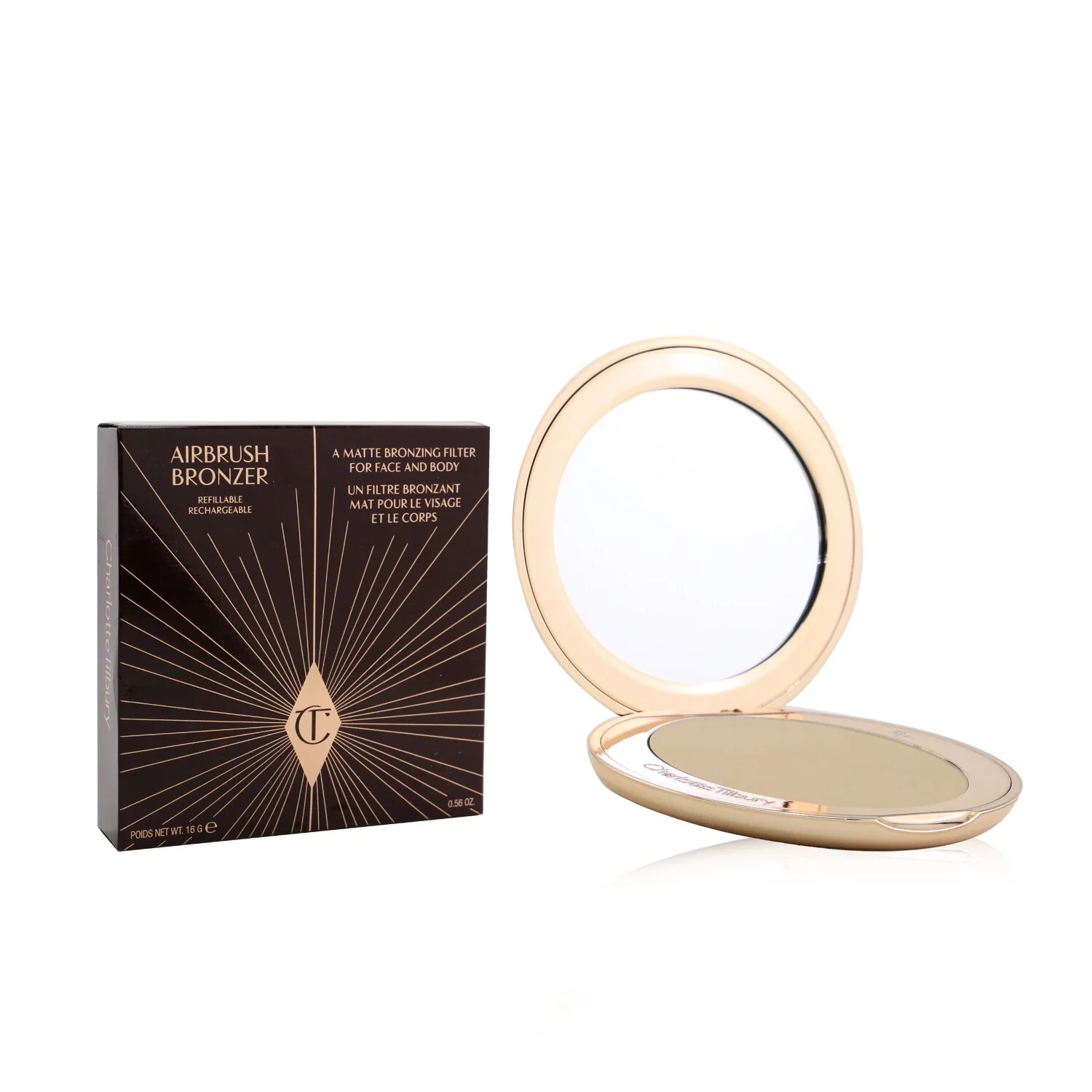 Charlotte Tilbury Airbrush Bronzer (Refillable) - # 1 Fair  16g/0.56oz - Olabens