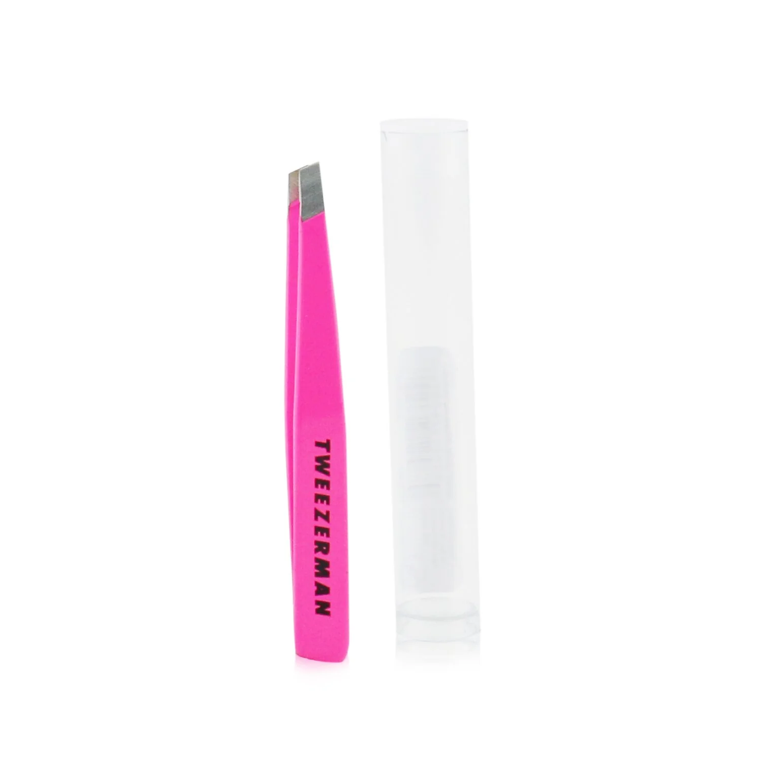 Tweezerman Mini Slant Tweezer - Stainless Steel (Studio Collection) - Olabens