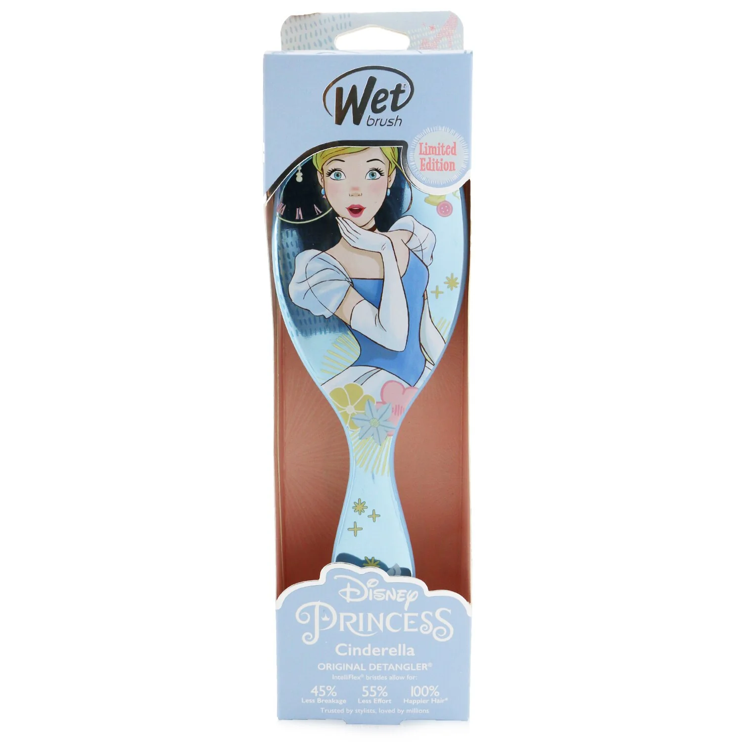 Wet Brush Original Detangler Princess Wholehearted - # Cinderella Blue (Limited Edition)  1pc - Olabens