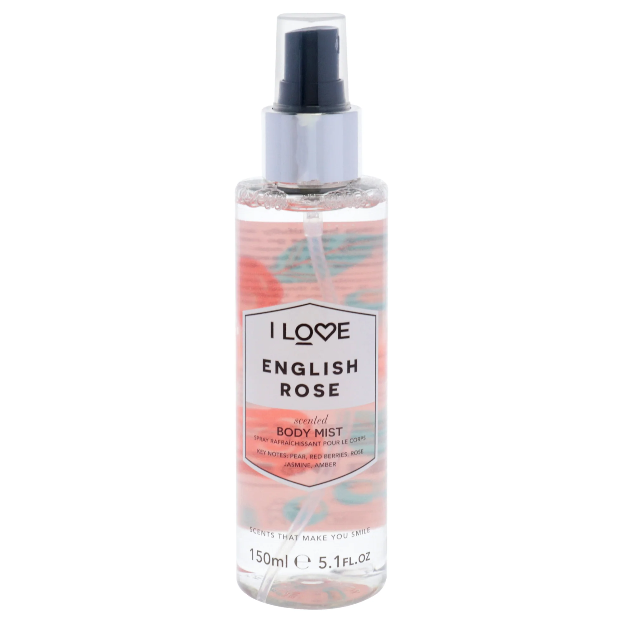 Scented Body Mist - English Rose by I Love Cosmetics for Women - 5.1 oz Body Mist - Olabens