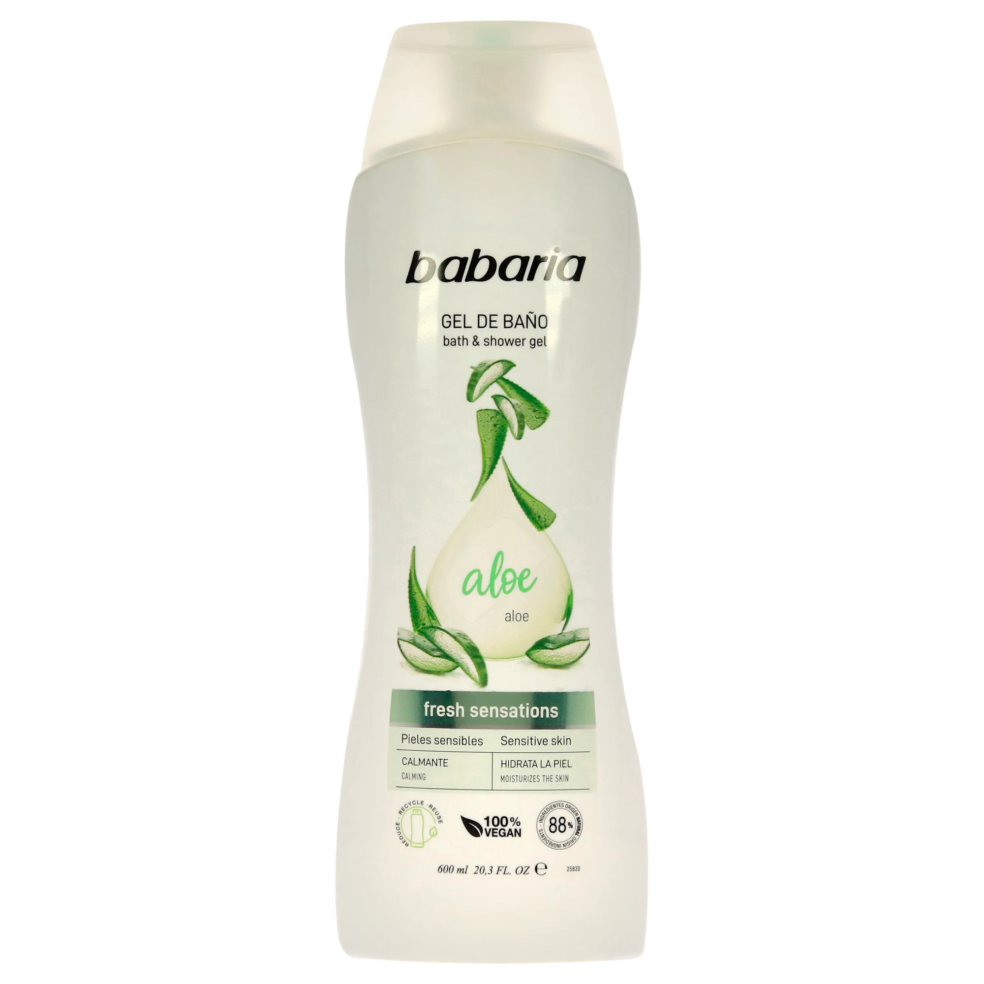 Bath and Shower Gel - Aloe by Babaria for Unisex - 20.3 oz Shower Gel - Olabens