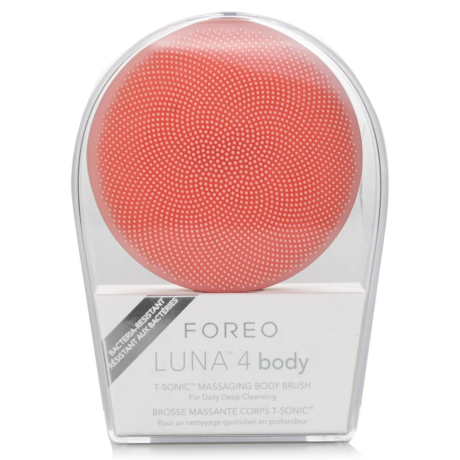 FOREO Luna 4 Body Massaging Body Brush - # Peach Perfect  1pcs - Olabens