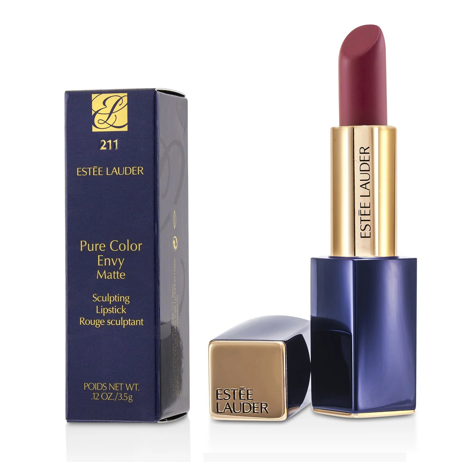 Estee Lauder Pure Color Envy Matte Sculpting Lipstick - # 211 Aloof  3.5g/0.12oz - Olabens