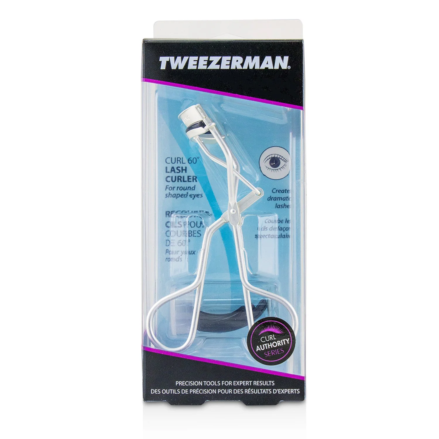 Tweezerman Curl 60° Lash Curler (For Round Shaped Eyes) - Olabens