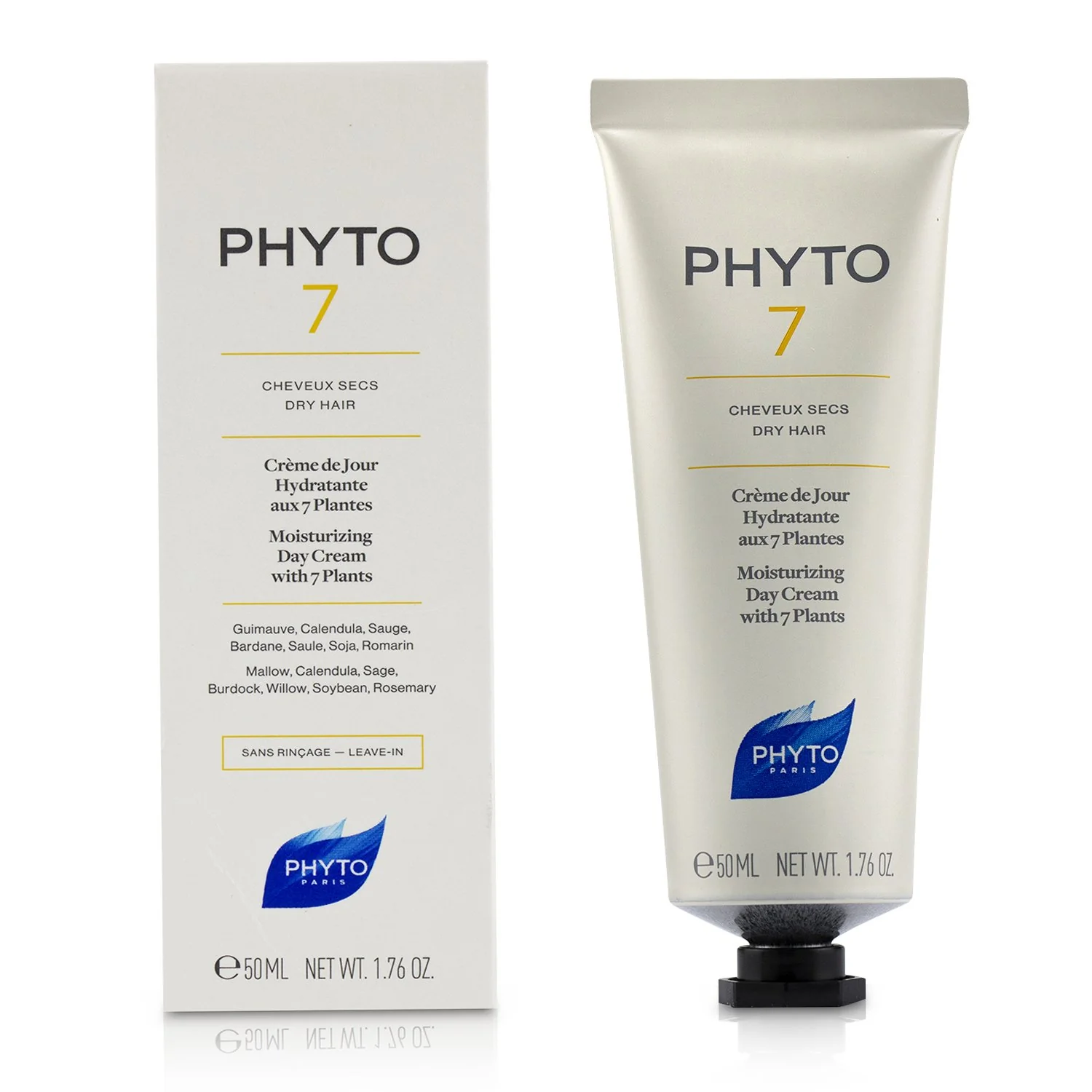 Phyto Phyto 7 Moisturizing Day Cream with 7 Plants (Dry Hair)  50ml/1.76oz - Olabens