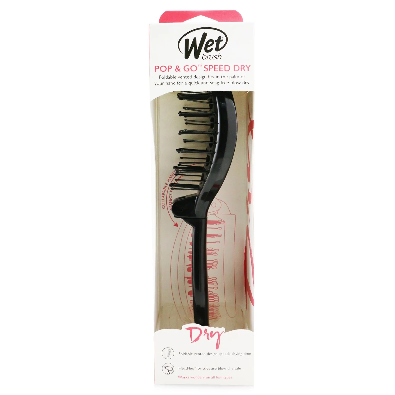 Wet Brush Pop and Go Speed Dry - # Black  1PC - Olabens