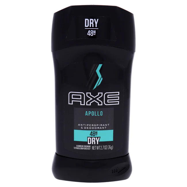 Axe Apollo 48H Dry Antiperspirant and Deodorant Stick by Axe for Men - 2.7 oz Deodorant Stick - Olabens