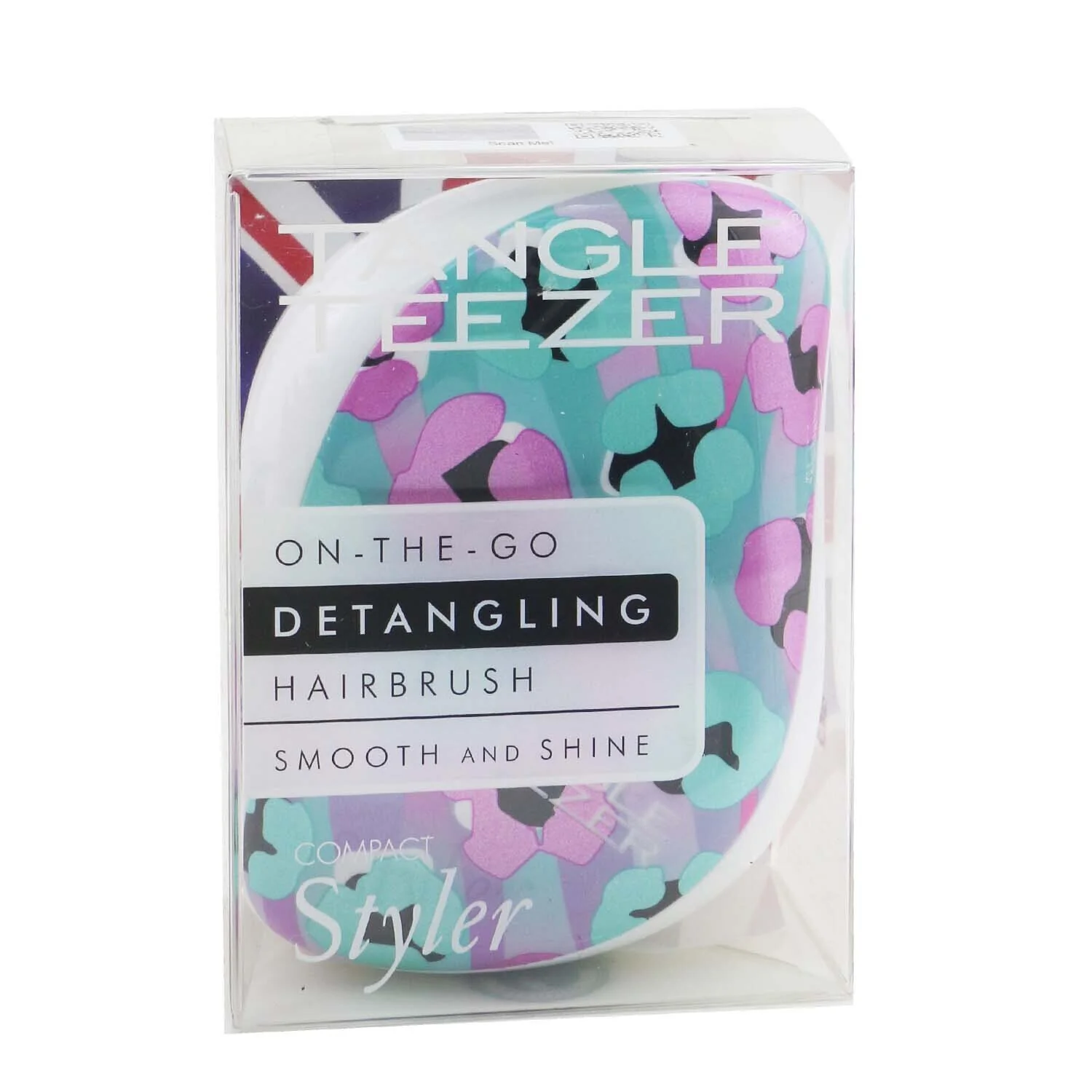 Tangle Teezer Compact Styler On-The-Go Detangling Hair Brush - # Ultra Mint Pink  1pc - Olabens