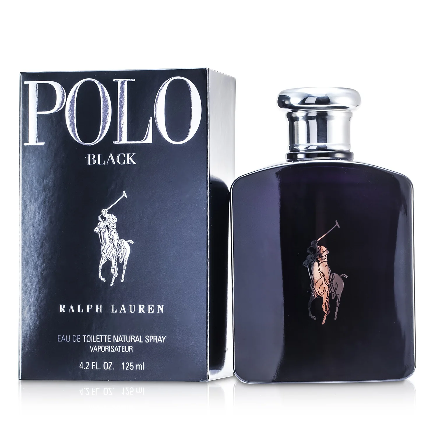 Ralph Lauren Polo Black Eau De Toilette Spray  125ml/4.2oz - Olabens