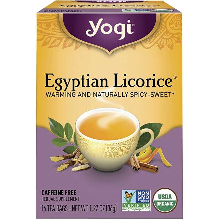Yogi Tea Herbal Tea Bags Egyptian Licorice 16pk - Olabens