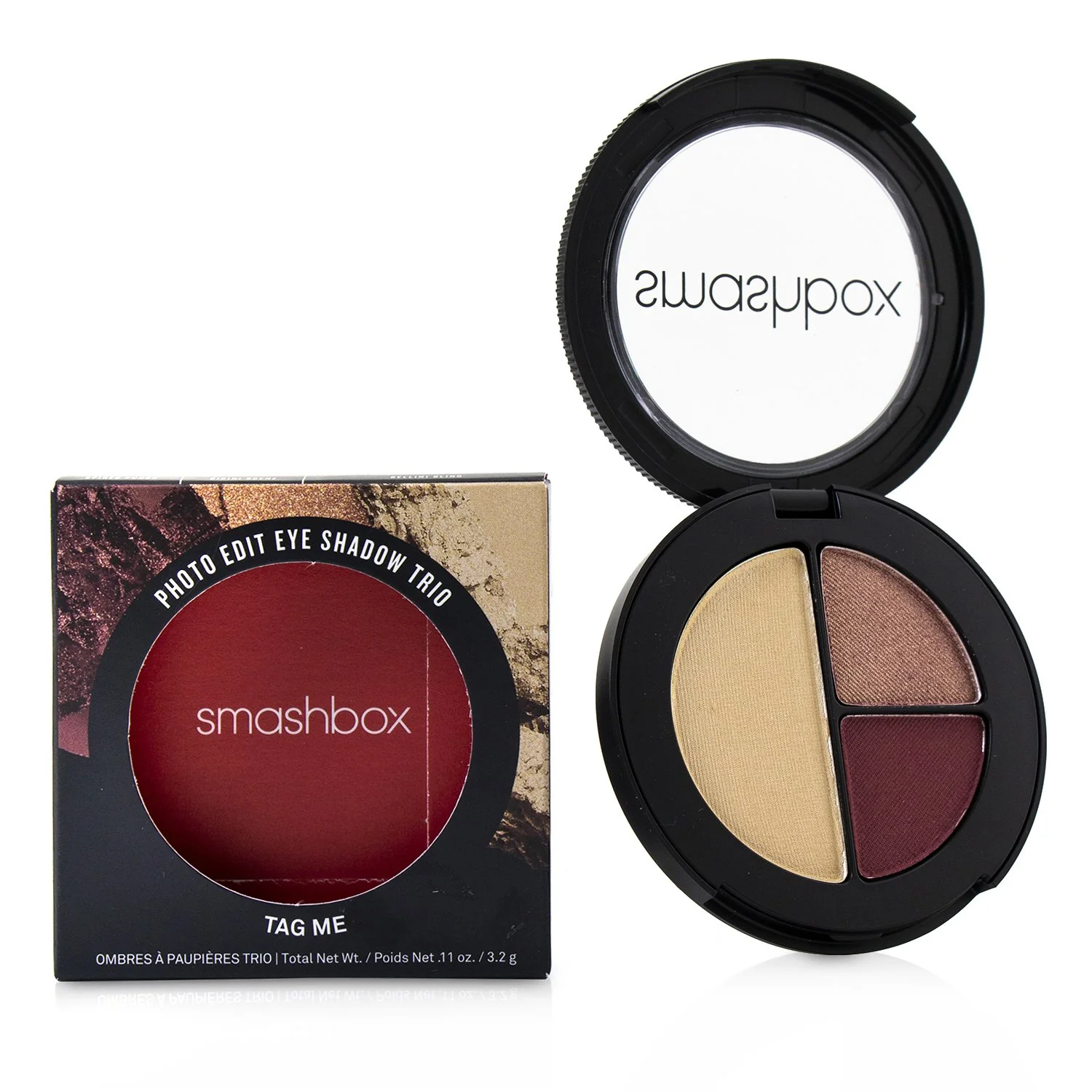 Smashbox Photo Edit Eye Shadow Trio - # Tag Me (Spiked Punch, Bikini Scene, Bellini Bling)  3.2g/0.11oz - Olabens