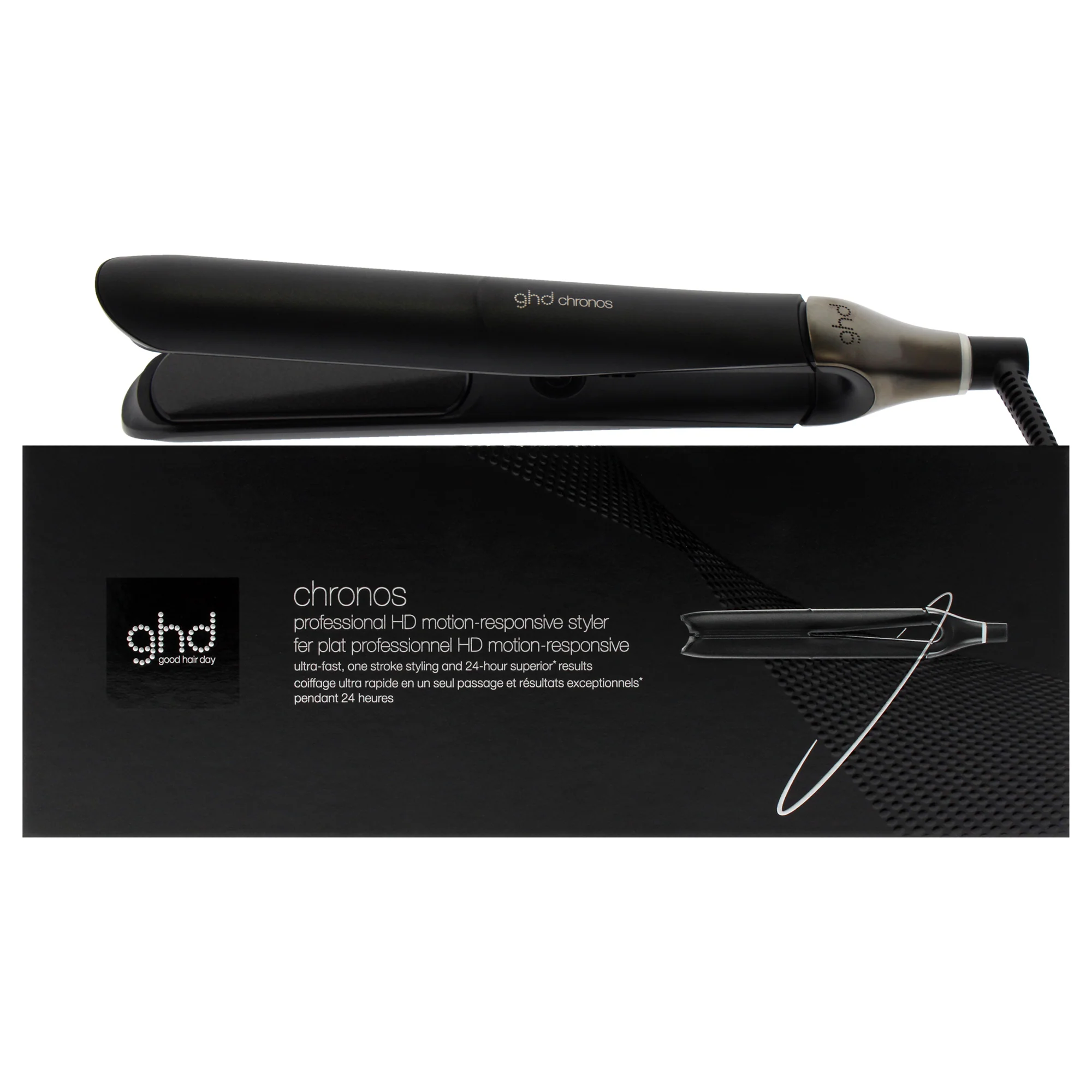 GHD Chronos Professional HD Motion-Responsive Styler - S8M261 Black by GHD for Unisex - 1 Pc Flat Iron - Olabens