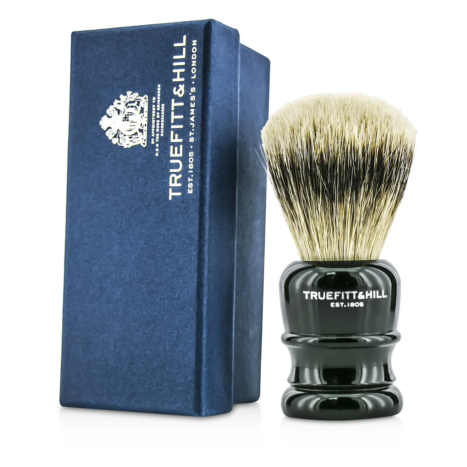 Truefitt & Hill Wellington Super Badger Shave Brush - # Faux Ebony  1pc - Olabens