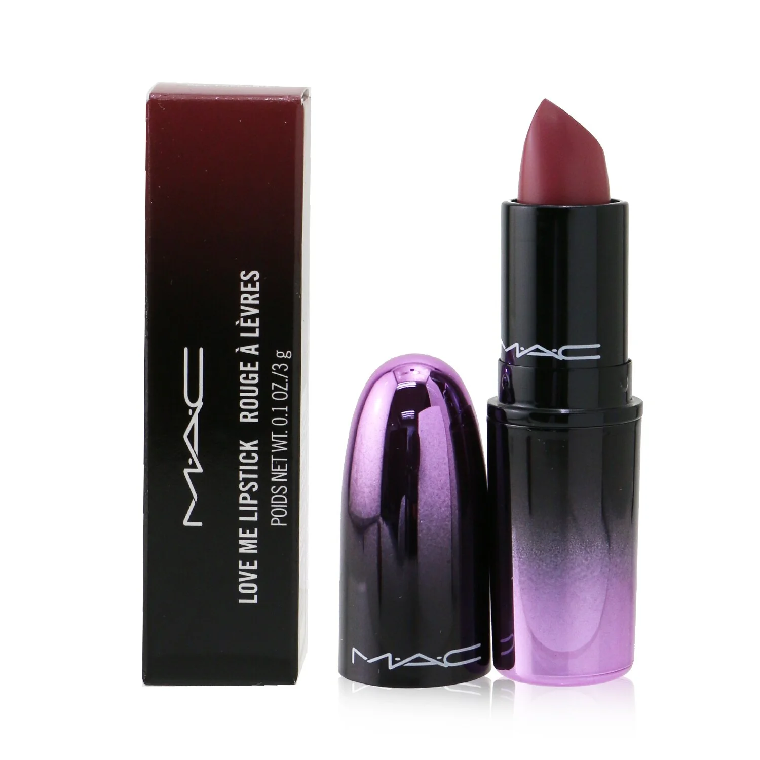 MAC Love Me Lipstick - # 426 Hey, Frenchie! (Deep Mauvey Nude)  3g/0.1oz - Olabens