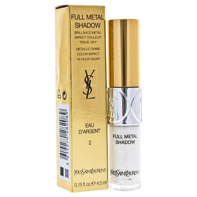 Yves Saint Laurent Full Metal Shadow - 02 Eau DArgent by Yves Saint Laurent for Women - 0.15 oz Eyeshadow - Olabens