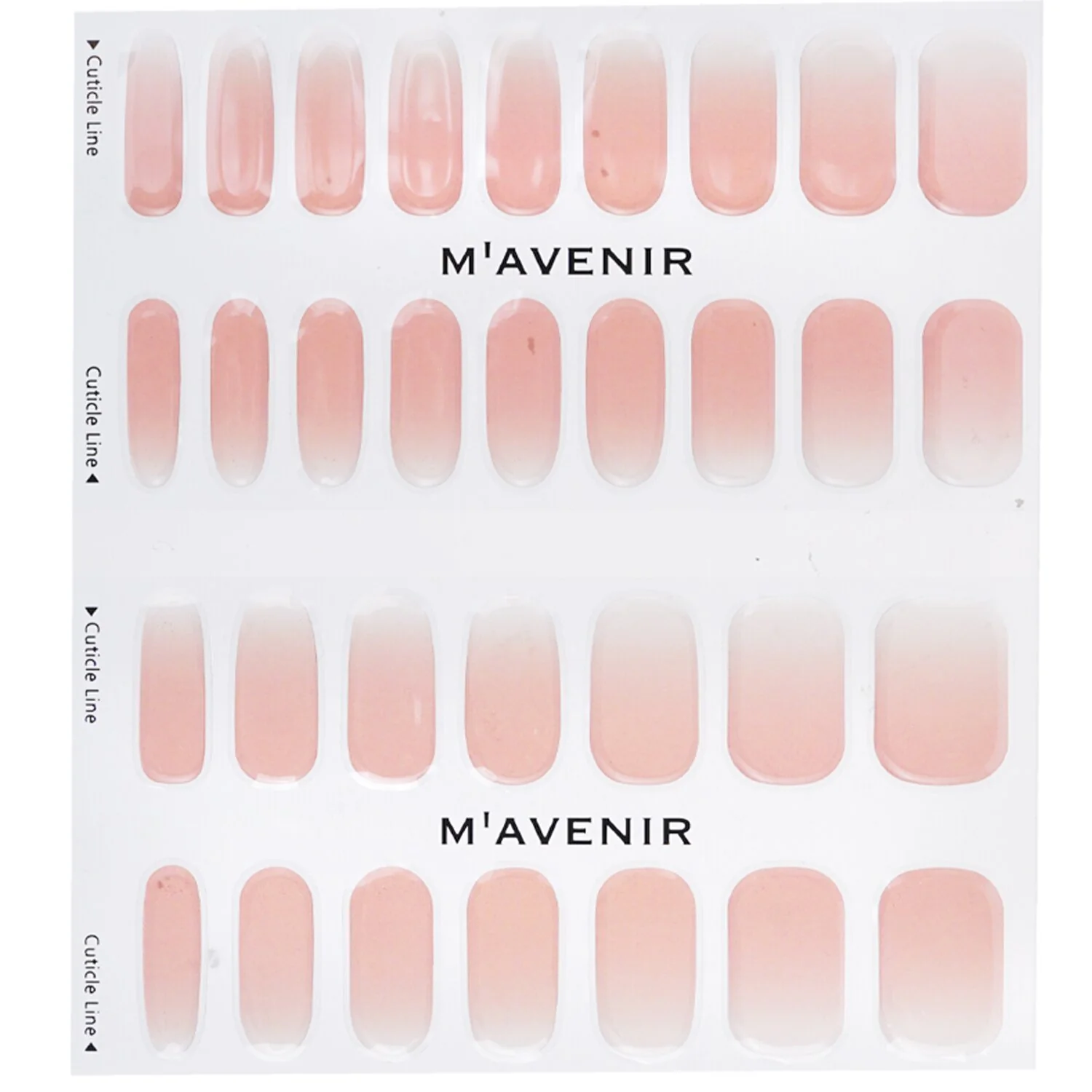 Mavenir Nail Sticker (Pink) - # Grapefruit Gradacion Nail  32pcs - Olabens