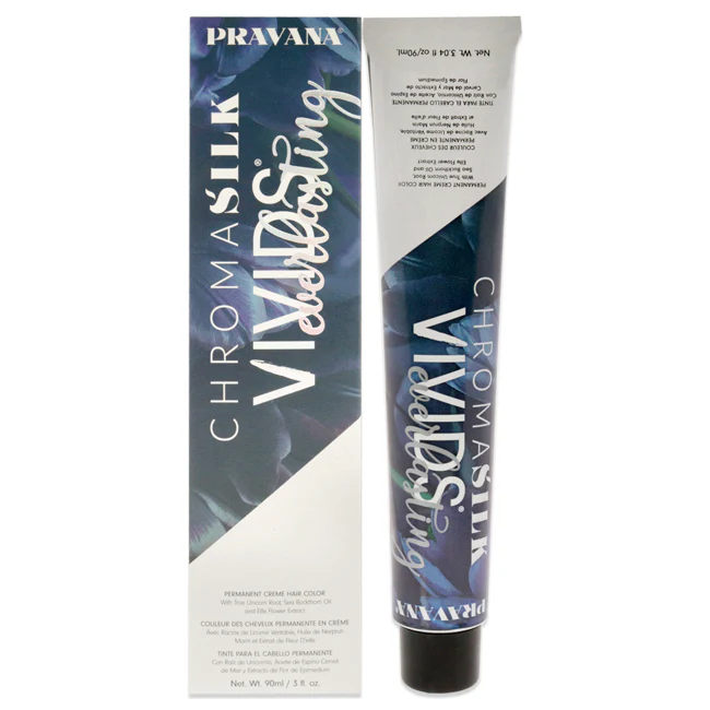 Pravana ChromaSilk Vivids Everlasting Permanent - Bewitching Blue by Pravana for Unisex - 3 oz Hair Color - Olabens