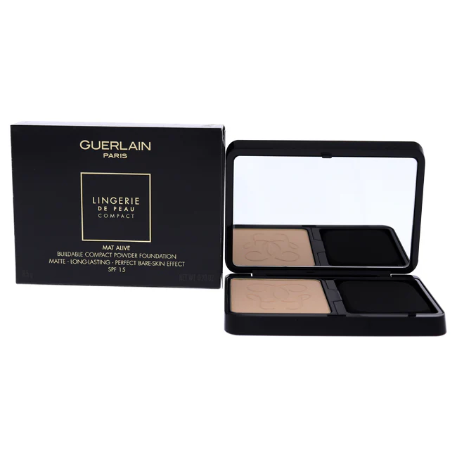Guerlain Lingerie De Peau Compact Powder Foundation SPF 15 - 01N Very Light by Guerlain for Women - 0.29 oz Foundation - Olabens
