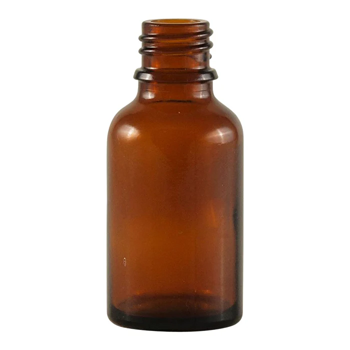 Dispensary & Clinic Items Bottle Glass Amber (18mm neck diameter) (single) 25ml - Olabens