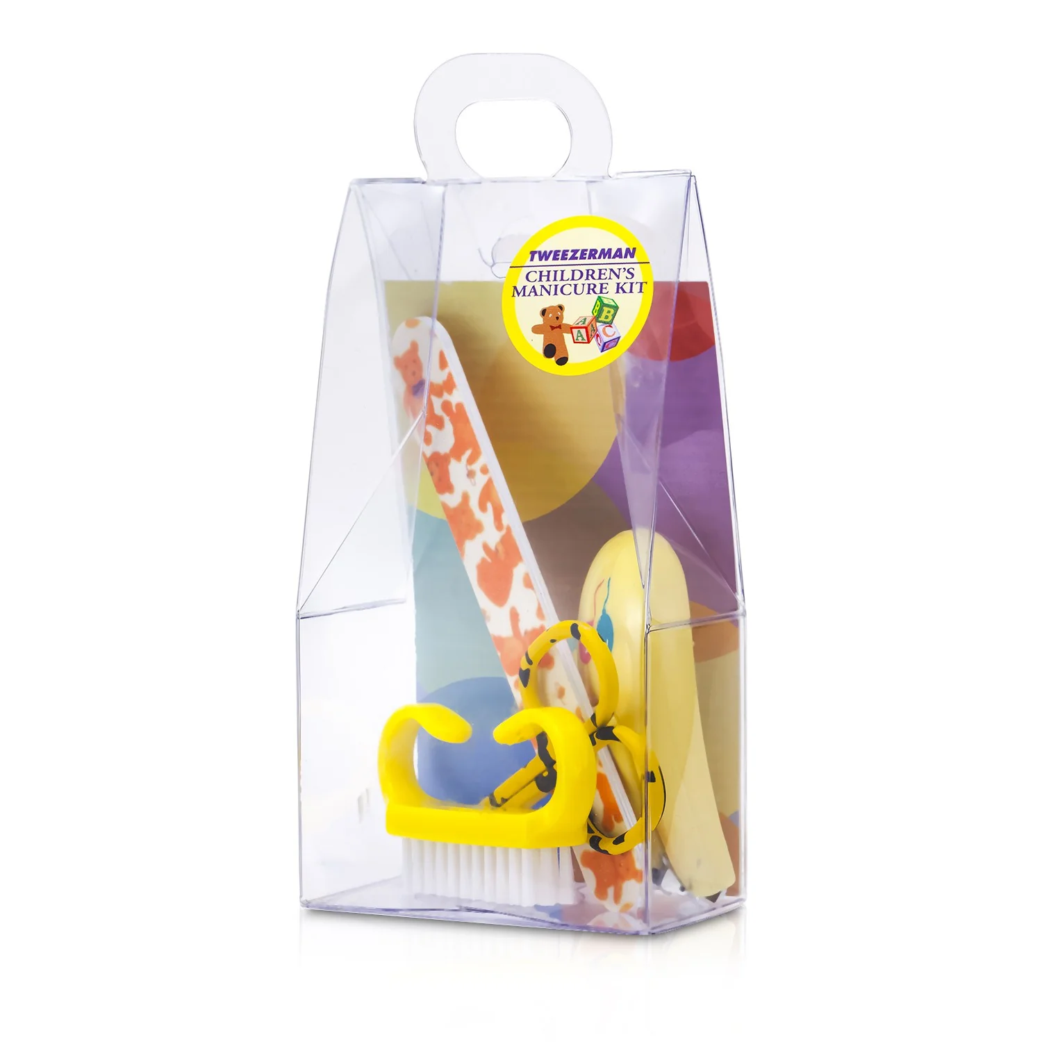 Tweezerman Children's Care Kit: Baby Nail Clipper+ Baby Nail File+ Nail Brush+ Baby Nail Scissors  4pcs - Olabens