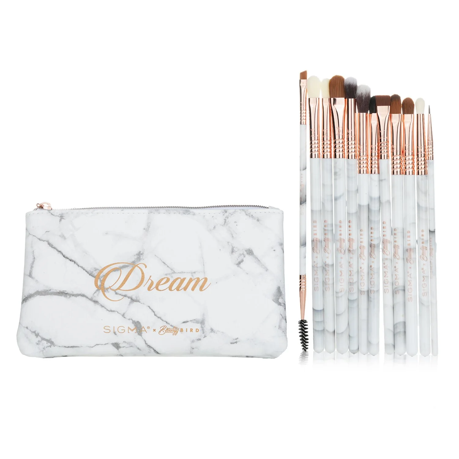 Sigma Beauty Sigma x BeautyyBird The Dream Eye Brush Set (12x Eye Brush)  12pcs+1bag - Olabens