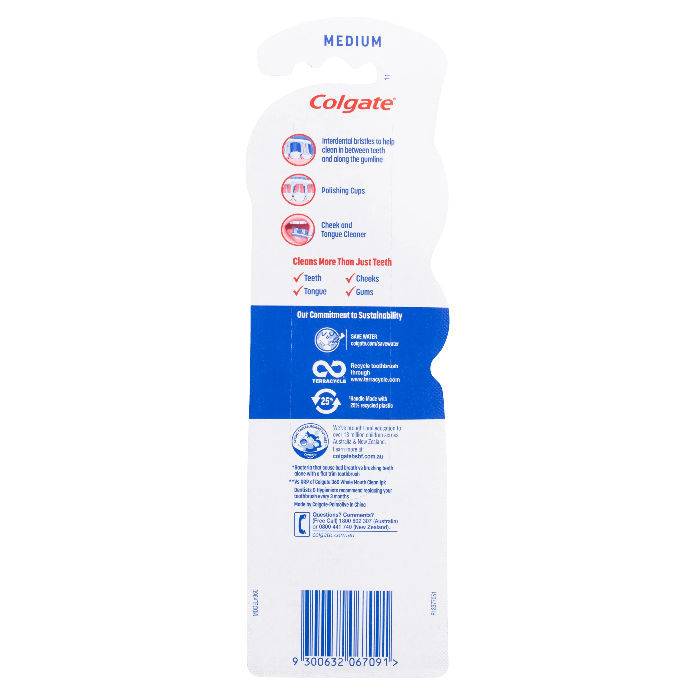 Colgate Toothbrush 360 Medium 2 Pack - Olabens