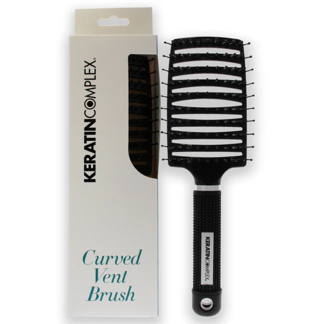 Keratin Complex Curved Vent Brush - Black by Keratin Complex for Unisex - 1 Pc Hair Brush - Olabens